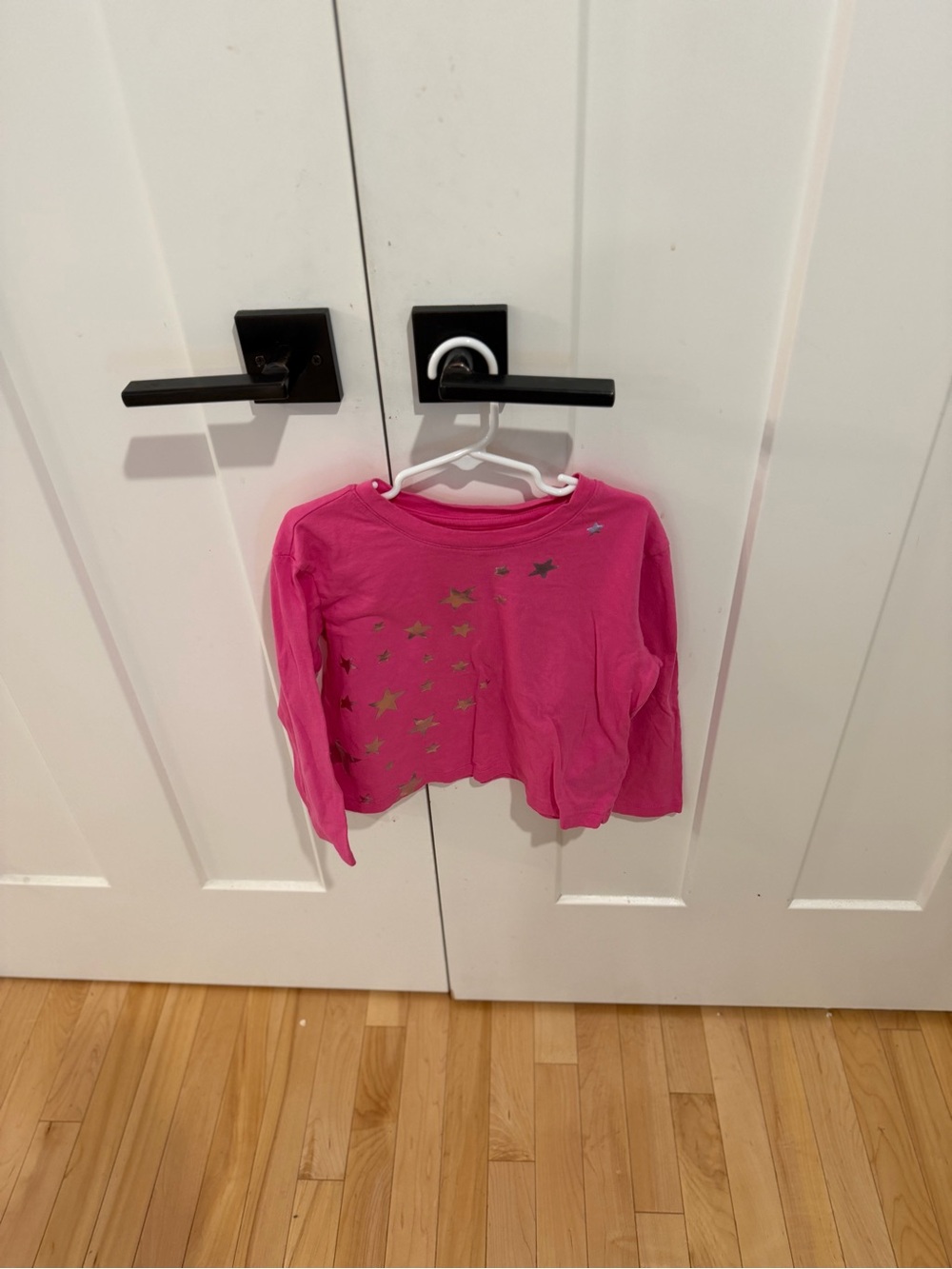 GapKids Girls' Pink Long-Sleeve Star Tee Sz 4/5